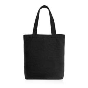 Mica Classic Leather Tote in black — studio product image on clean background